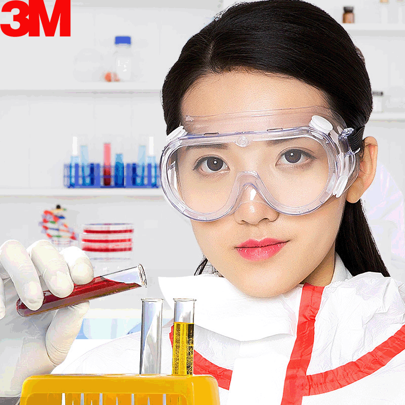 3M 1621AF anti-fog goggles spray/splash resistant UV protection dust/sand/windproof safety glasses