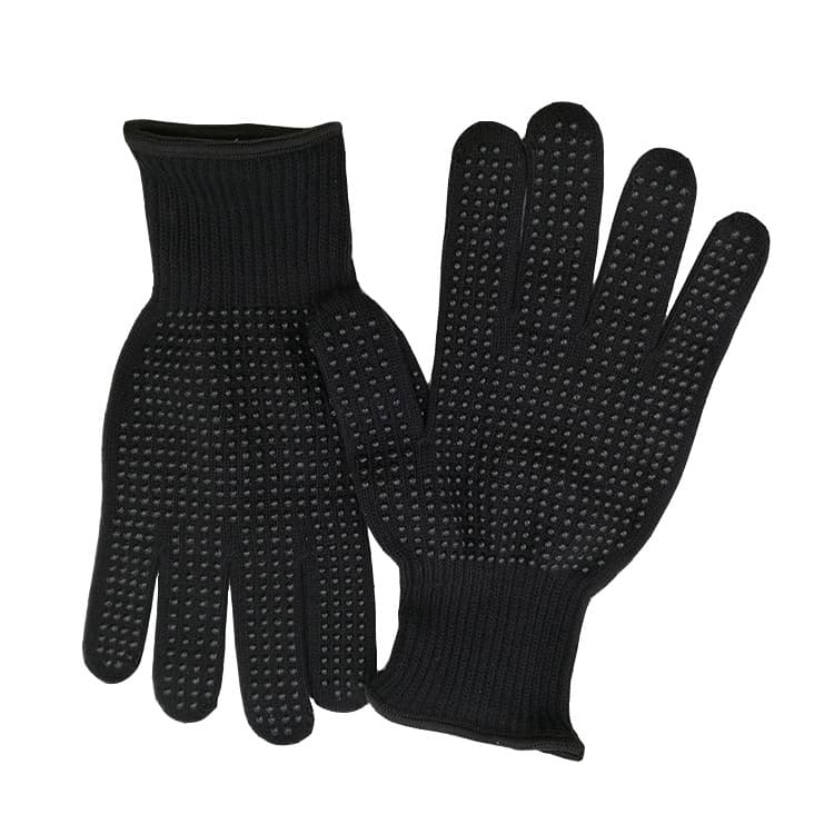 Wholesale Direct Supply Hair Styling Curling Iron Double-Sided Black Silicone Gloves, Heat-Resistant Hair Clamp Insulated Protective Gloves