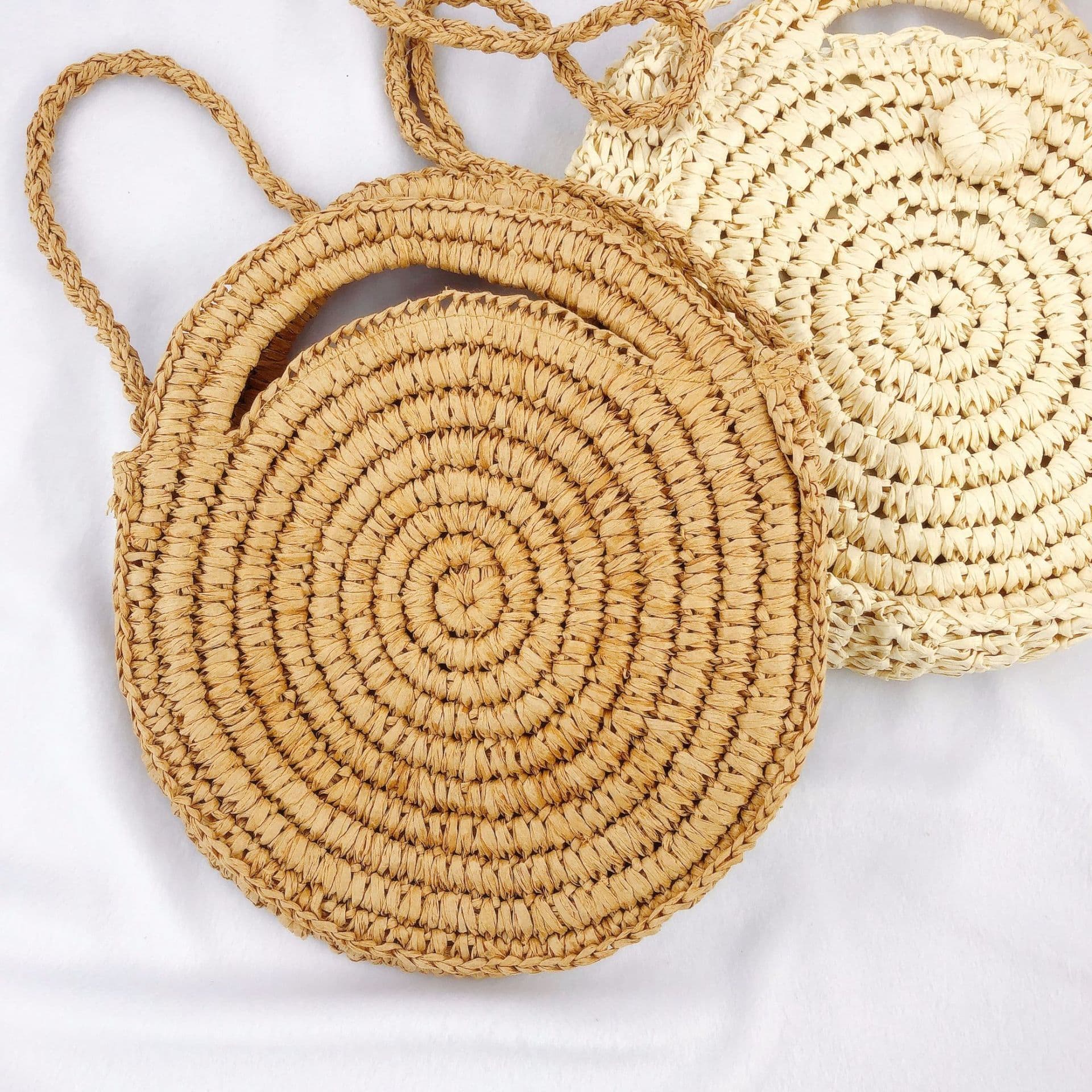 Drop Shipping Straw Bag, Direct from Manufacturer Round Fashion Paper Rope Women's Bag, Ins Crossbody Korean-style Women's Bag