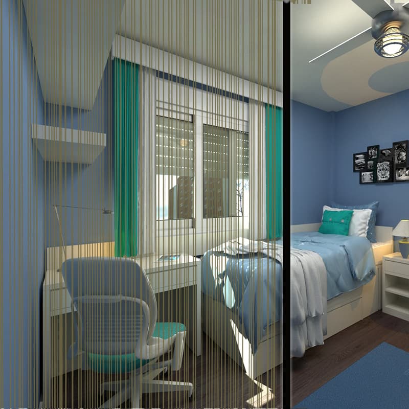 Gold Thread Glass Film Sliding Door Partition Decorative Film PET Home Glass Insulation Film