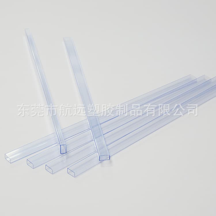 Dongguan PVC Pipe Manufacturer Transparent Packaging Tube Round and Square Packaging Tube with Red and Black Caps Hardware Packaging