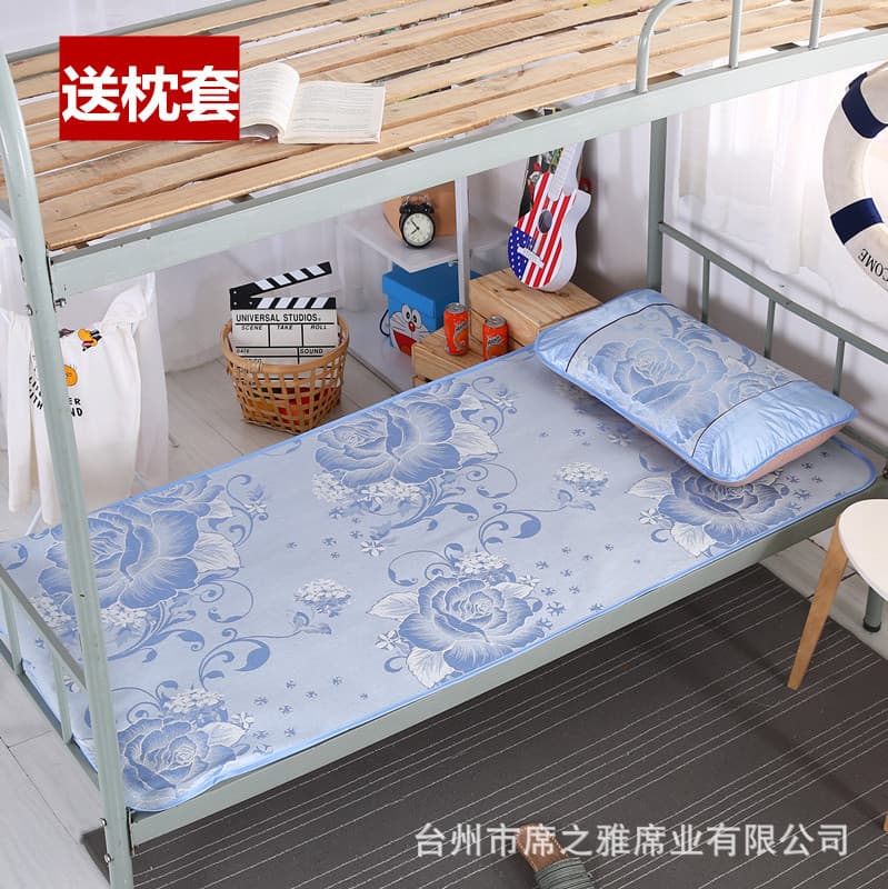 New Style Ice Silk Mat for Student Dormitories, Single 0.8/0.9/1.0 Bunk Bed Mat Factory Direct, Ready Stock Wholesale