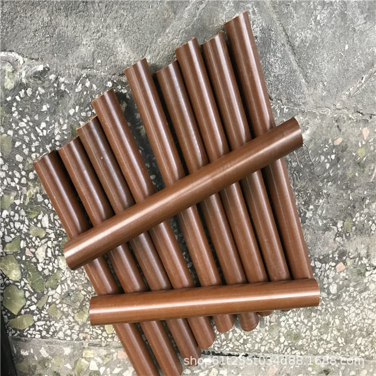 Polyimide PI Sheet/Rod Thermosetting High Temperature Resistant SP-21 PI Rod Brown Heat Insulation Cap PI Machining CNC