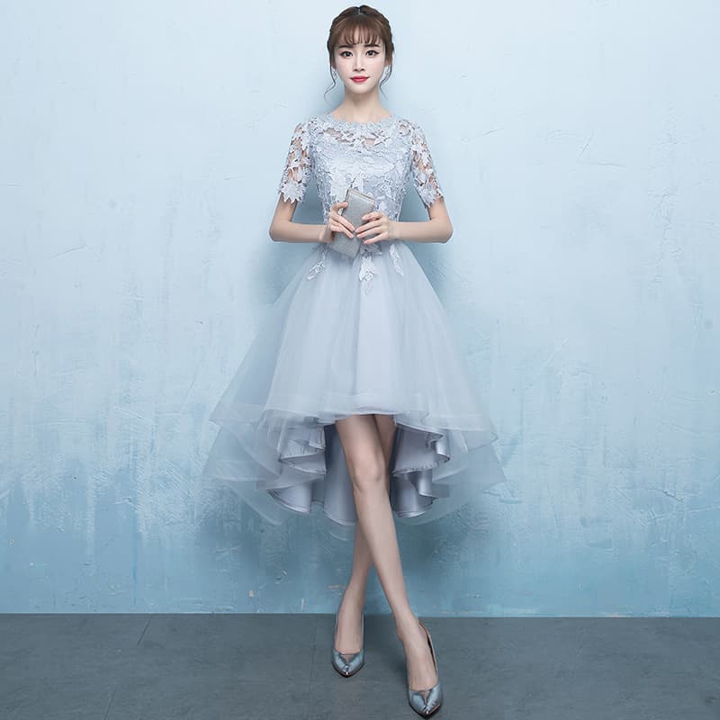 Evening Gown 2026 Fashion High-Low Hem Short Banquet Party Student Dress Bridesmaid Dress