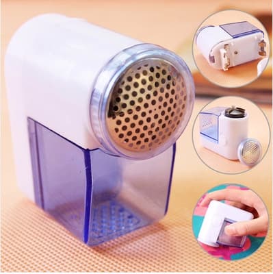 2006 Mini Shaver Lint Remover Fabric Hair Remover Fuzz Shaver Battery Operated (AA)