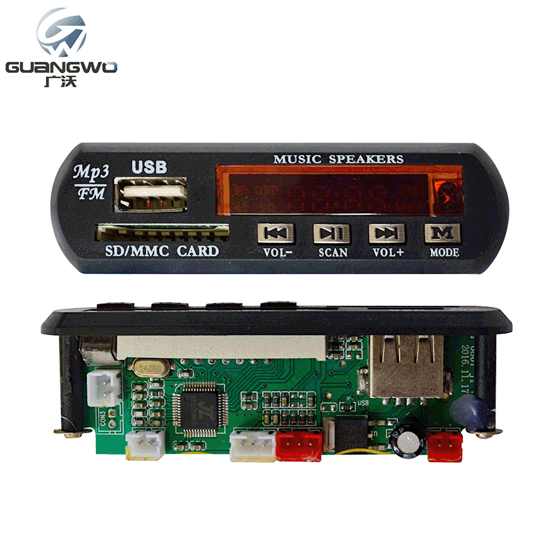 Factory Wholesale MP3 Decoder Board Bluetooth Speaker Radio Module Bluetooth Car Decoder Board Panel Audio Decoding