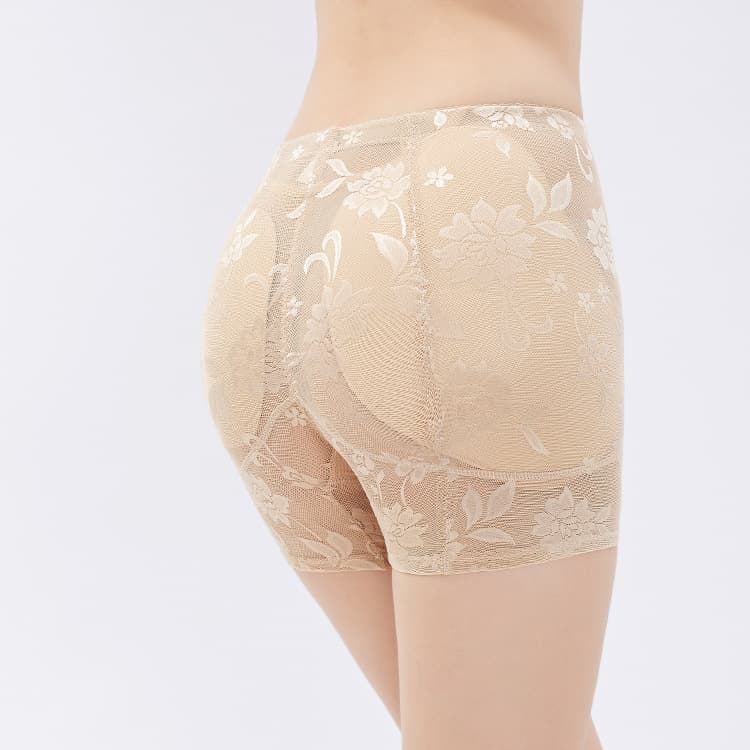 Flat Angle Padded Shapewear Panties, Hip Enhancer, Cotton Padded Cup Lifting Peach Butt Panties