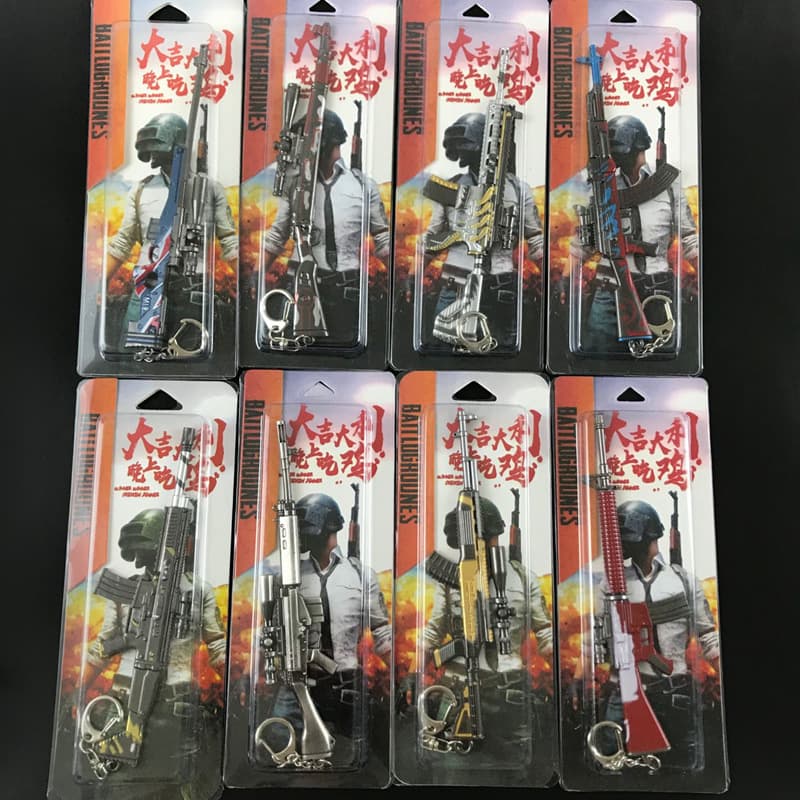 17cm 98k AWM Alloy Game Gun Model Elite Chicken Dinner Weapon Five-Claw Golden Dragon Essential for Chicken Dinner