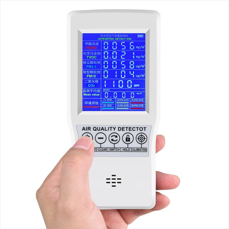 Carbon Dioxide CO2 Detector | Formaldehyde Detector | Air Quality Detector | PM2.5 PM10 Detection