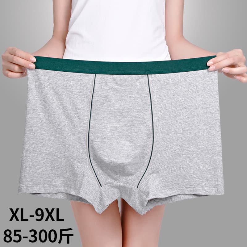 Summer Cotton Underwear Men's Boxers Loose-fit Breathable Medium High-waisted Red Youth Boxer Shorts