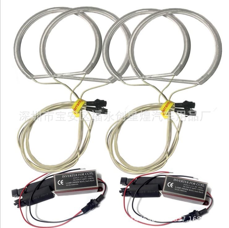 CCFL131*4 Angel Eye Halo Ring E36 Style Half Circle for BMW Headlight E36 E46 E39 E38