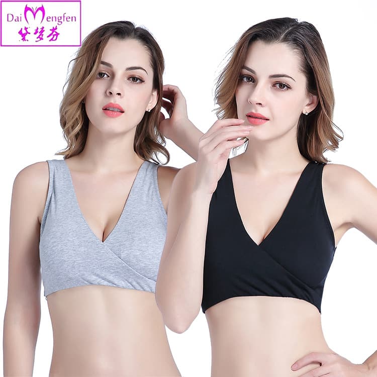 Cotton Sports Bra Anti-Sagging Push Up Bra Comfortable Nursing Bra Sports Bra Sports Underwear