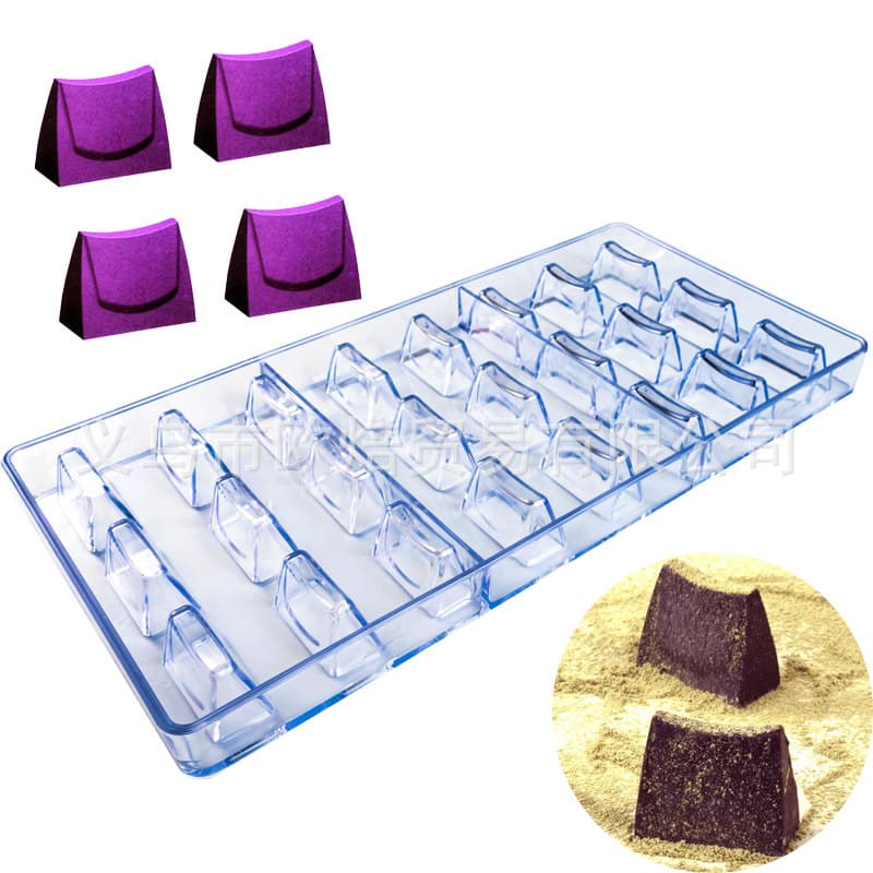 New 24-Cavity Lady Bag Chocolate Mold Plastic Chocolate Mold Baking Mold Cake Tool