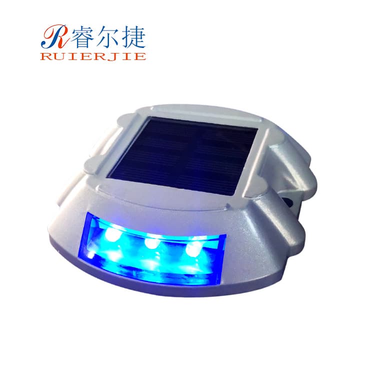 Shenzhen factory solar horseshoe studs traffic lane dividing reflective raised road markers LED solar stud lights