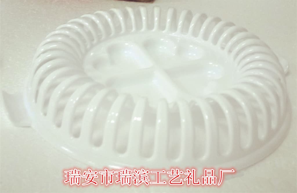 Microwave potato chip baking white single plate convenient baking tray