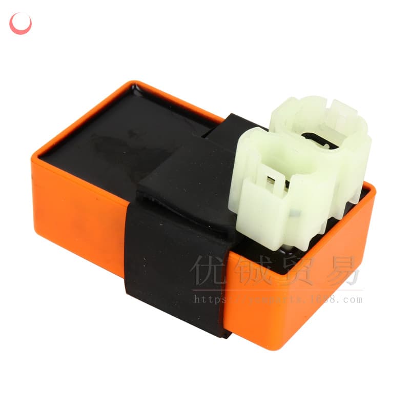GY6 Igniter 50CC-125CC Orange AC Unlimited Speed 6-Pin CDI Igniter for Sand Scooter