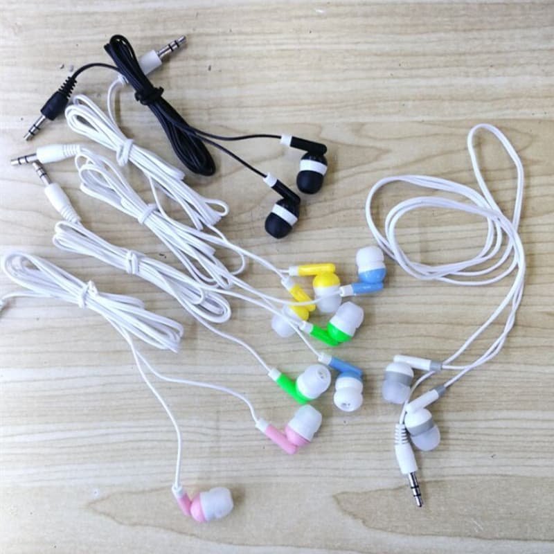 Mobile Music Headphones MP3/MP4 Headphones Computer Earplugs MP3MP4 Color Candy Stock Headphones In-Ear Type