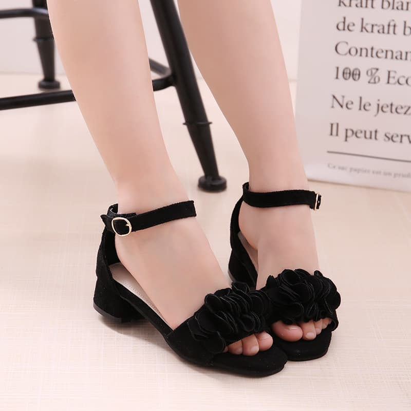 Girls' Sandals 2026 New Trendy Korean Style Summer Medium and Large Child Girls' Low Heel Princess Shoes Children's Sandals for Girls