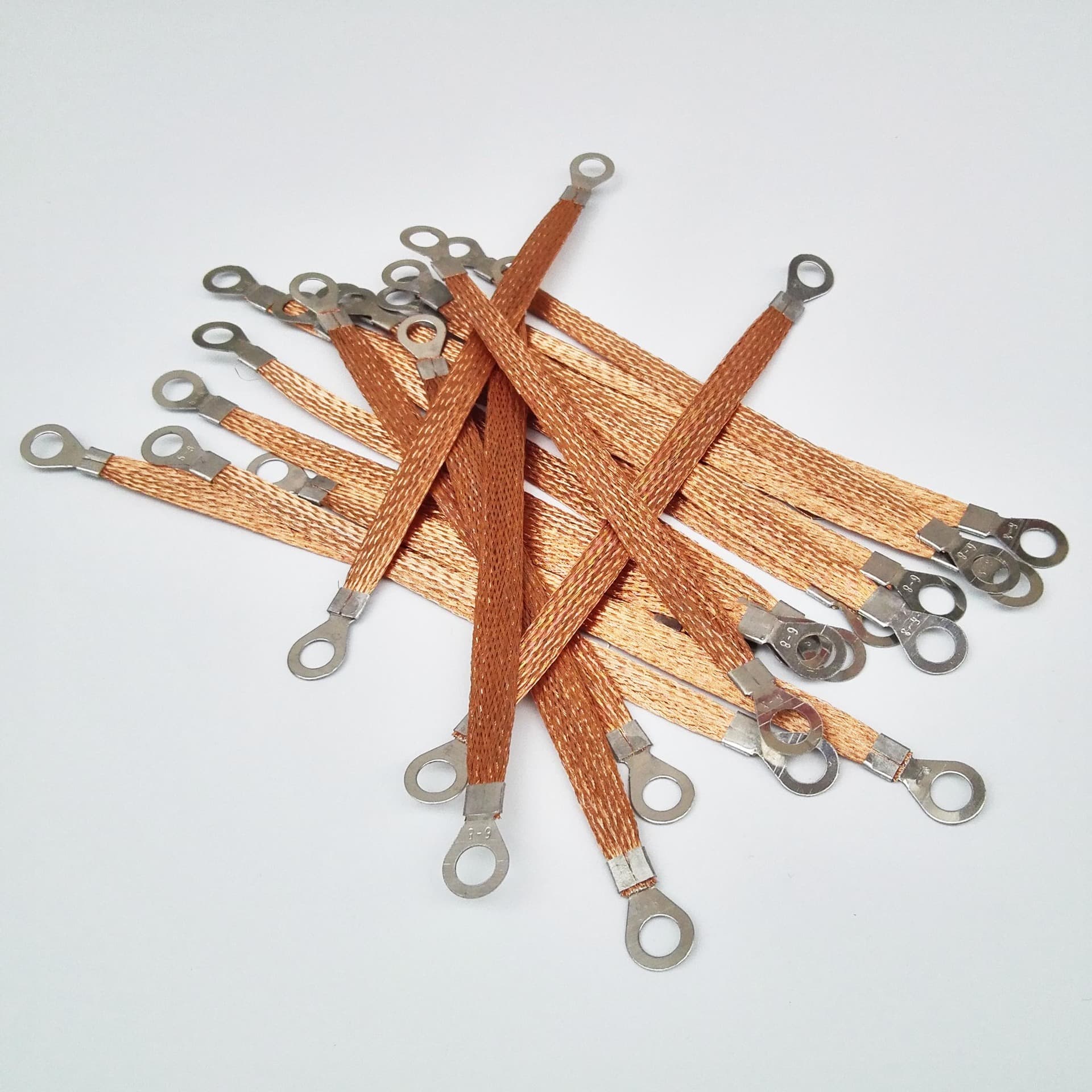 Connection wire braided copper-clad aluminum strip cable tray grounding jumper, 6/2.5 square MM * 20/25/26/28/30 CM