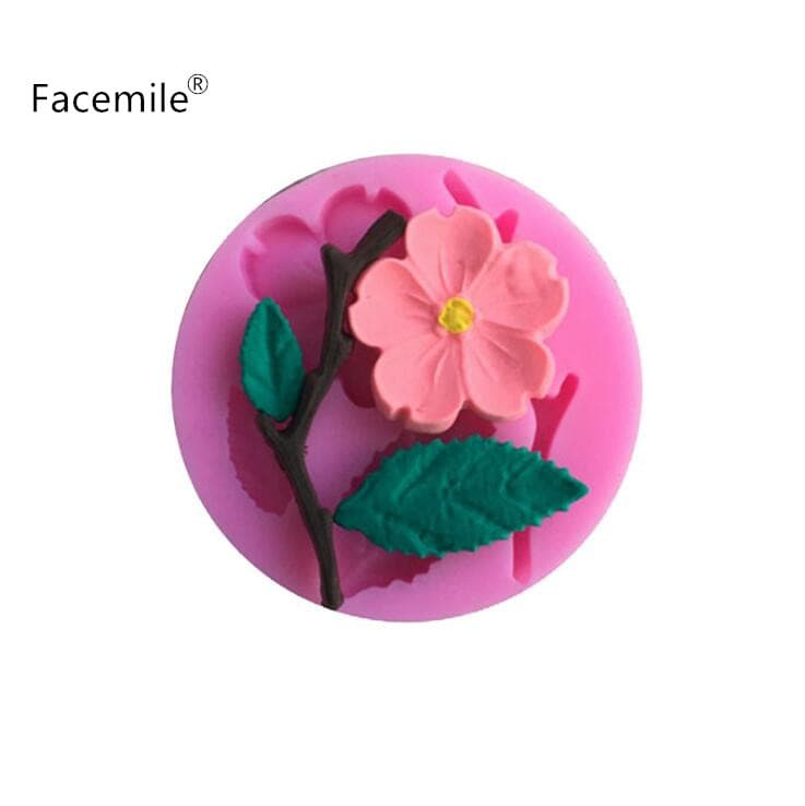 Facemile Handmade Soap Mold Peach Blossom Cake Mold Silicone Cake Mold Factory Outlet