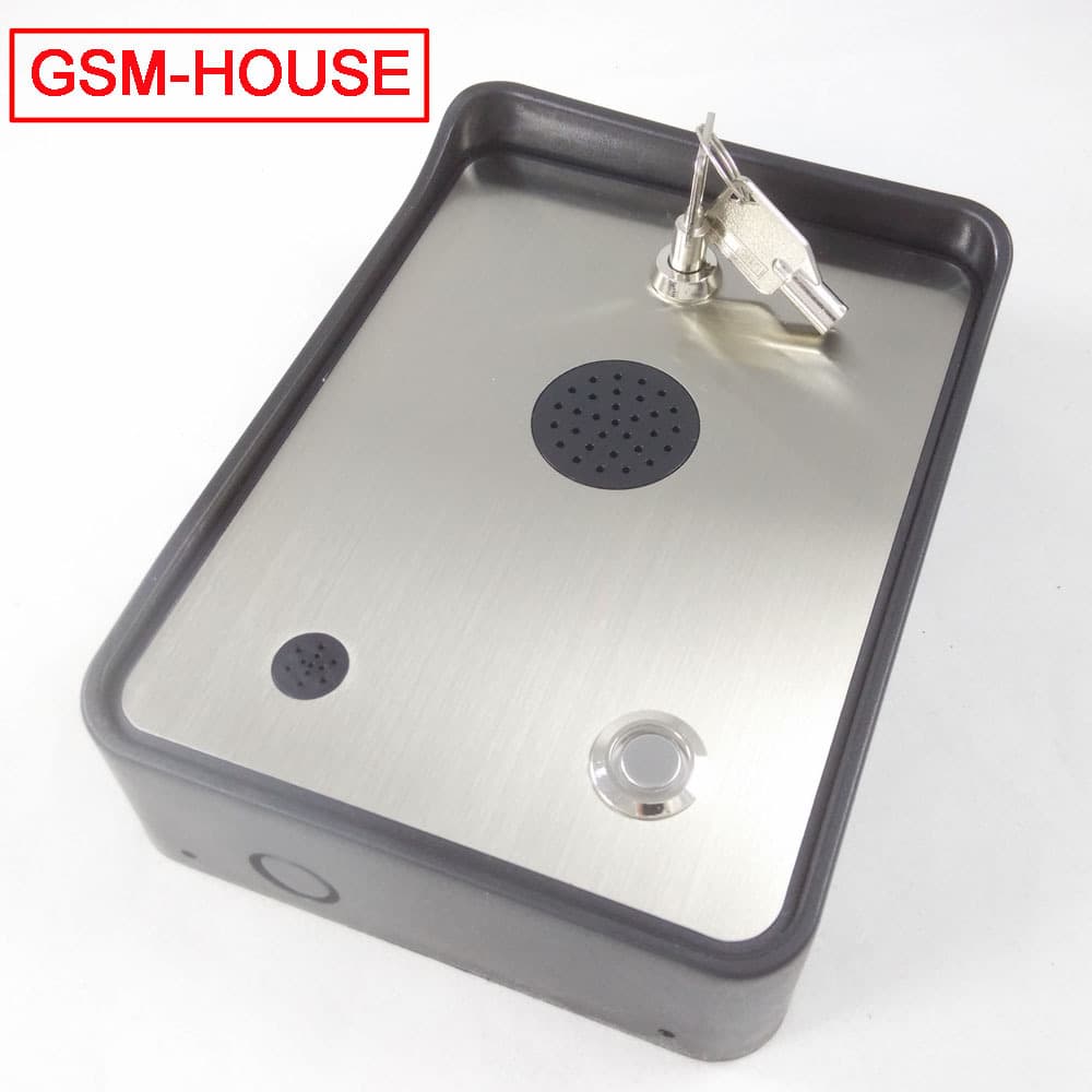 GSM-HOUSE GSM Call Voice Intercom Access Control - Export to European and American Markets (Black Casing)