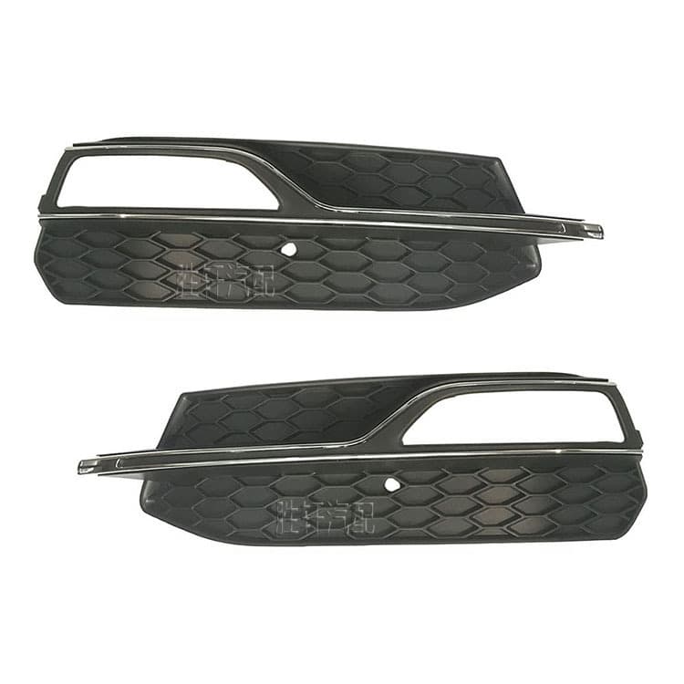 For Audi A3 Sline S3 Sport Edition 14-17 Models Fog Light Frame Fog Light Cover Front Bumper Left and Right Lower Mesh Grille