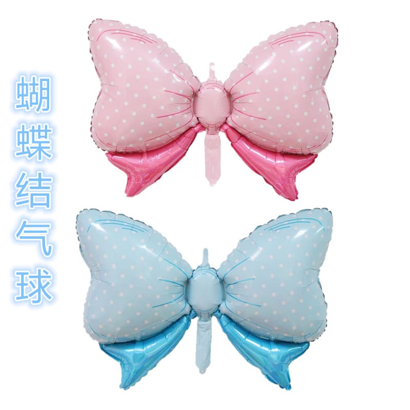 Wholesale Bow Aluminum Foil Balloons Party Supplies Baby Birthday Cartoon Shape Infant Decoration Foil Balloons