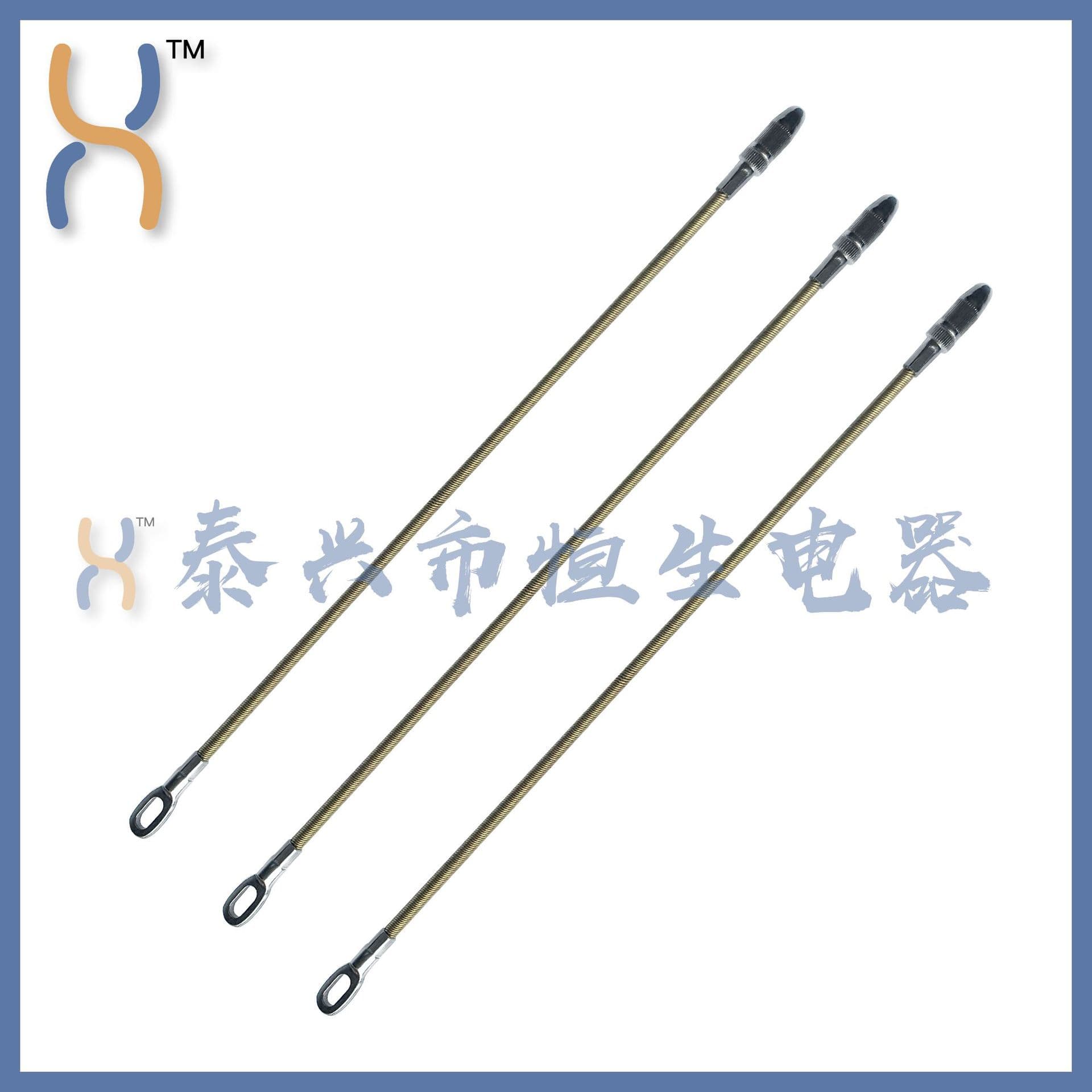 Factory Metal Wire Pulling Rod Guide Rod Threading Rod with Detachable Head Spring Rod 33cm 4.8mm Tool for Electrical Wires