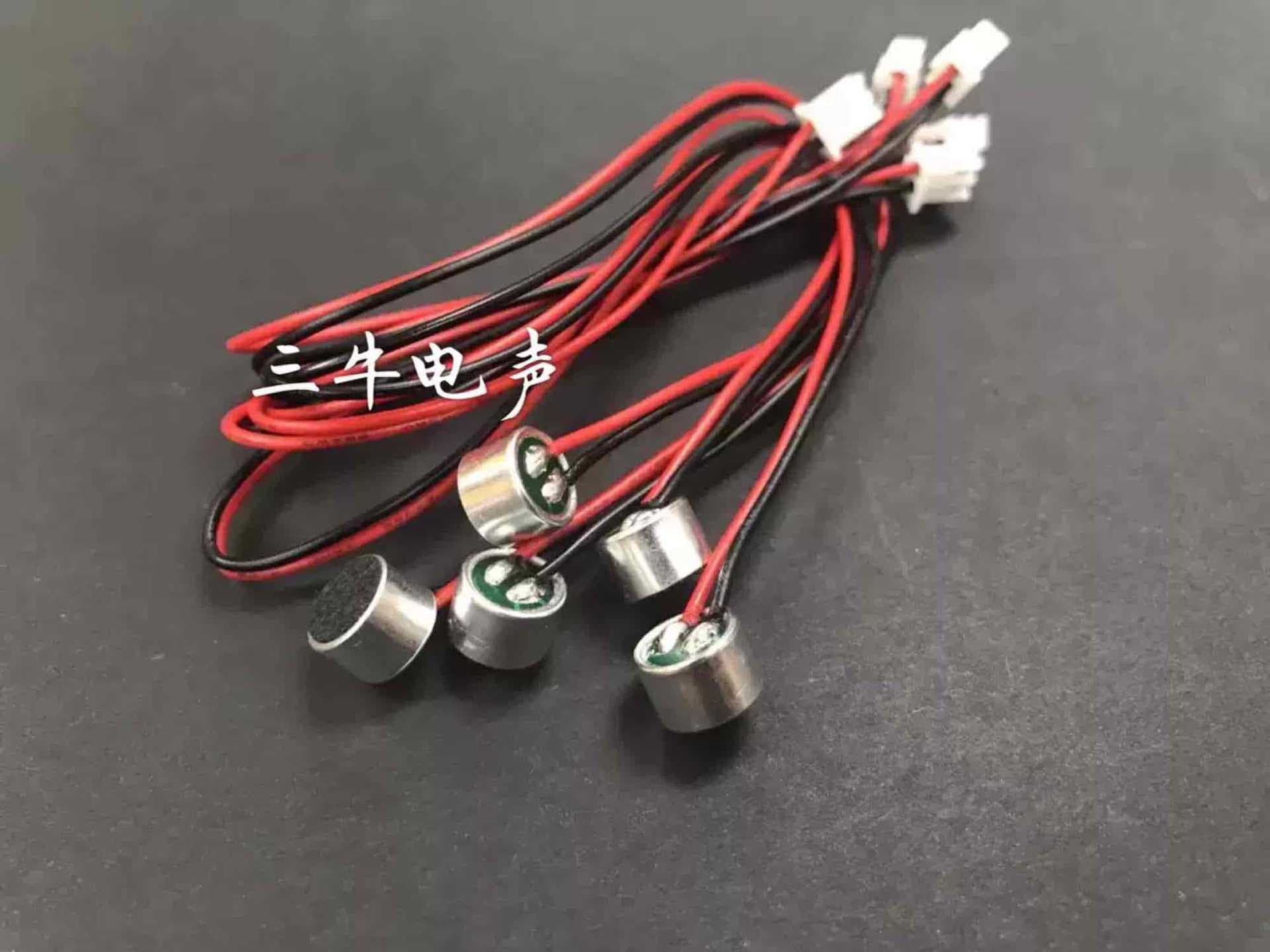 9767 Microphone MIC Electret Condenser with 2.54 Terminal Head Omnidirectional Mic 10*7mm Microphone