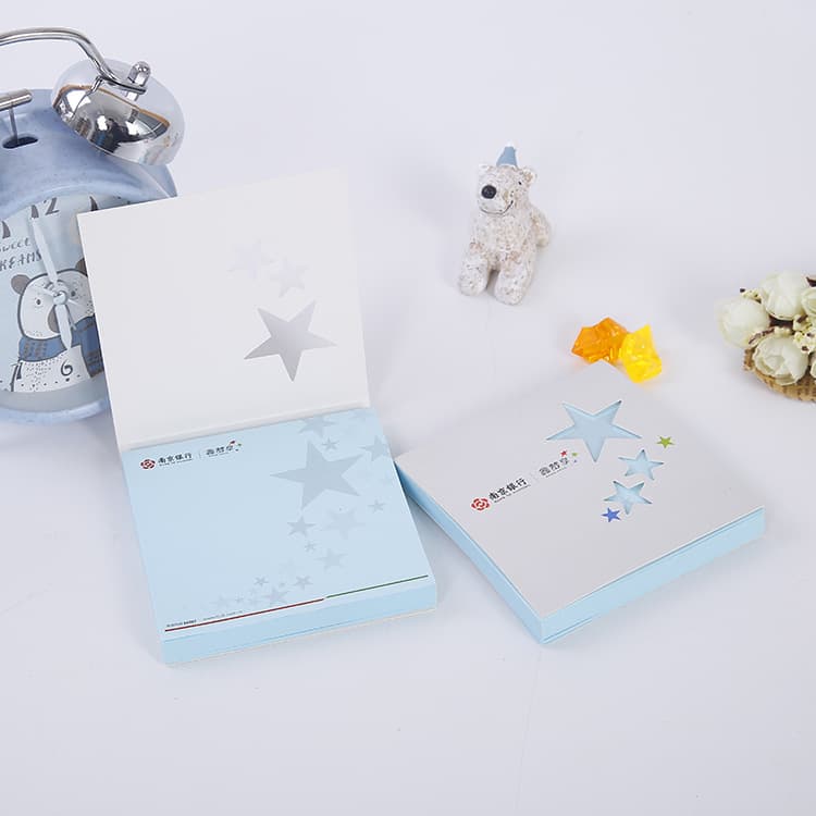 Creative cute memo paper notepads custom logo, manufacturer produced promotional reusable sticky notes