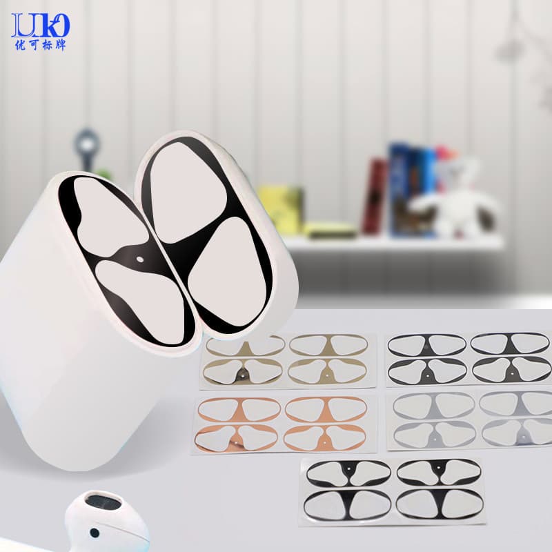 Custom Metal Nickel Logo for Headphone Dust Protection, Ultra-Thin Electroformed Split Nickel Logo, Bluetooth Headphone Self-Adhesive Metal Sticker Customization