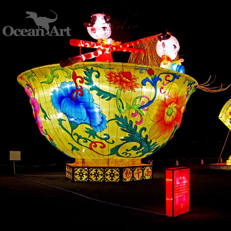 Zigong Lanterns Spring Festival Large Outdoor Exhibition Festival Lantern Festival Lantern Palace Lantern Production Lighting Festival Manufacturer