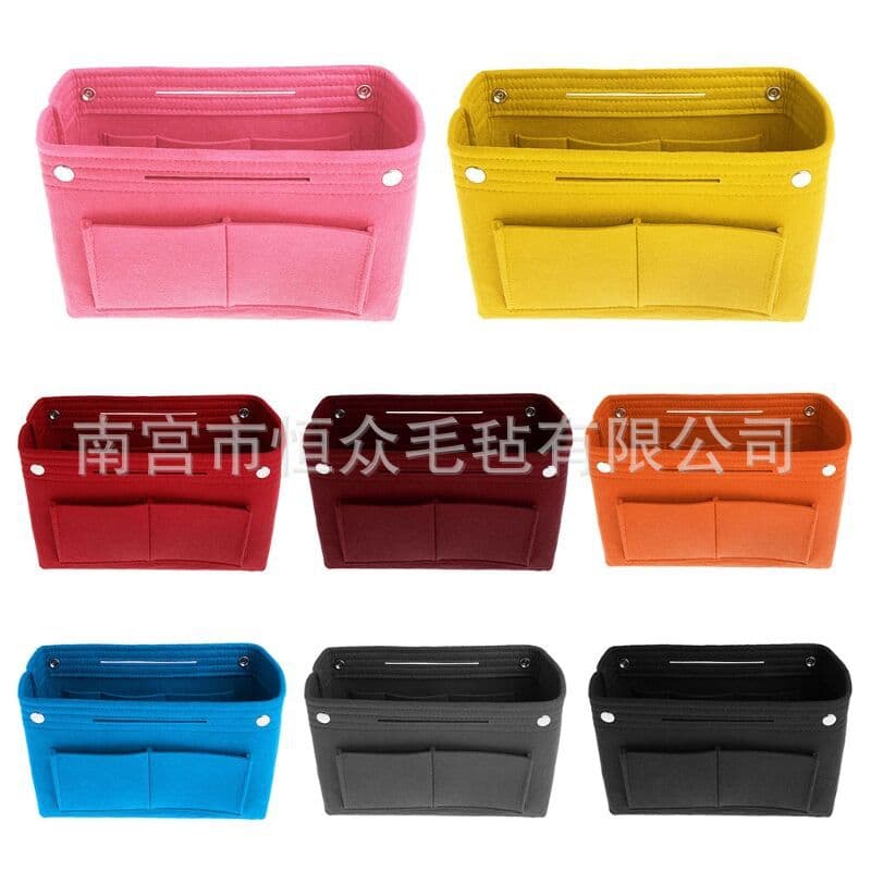 Wholesale Cross-border Hot Selling Felt Storage Bag Creative Makeup Bag Large Capacity Multi-functional Bag-in-Bag