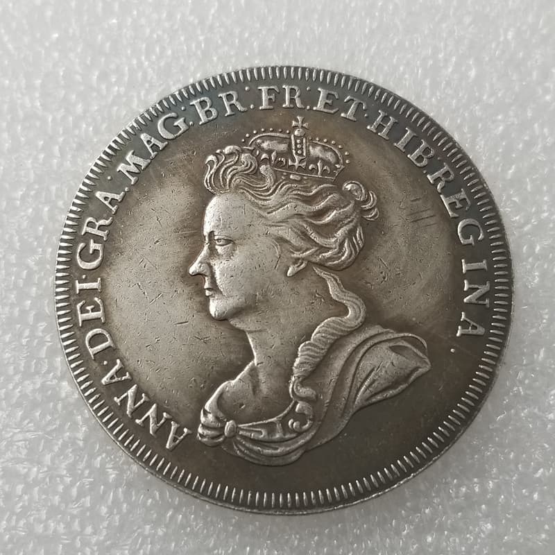 Antique-style UK3 British coin silver-plated antique finish foreign silver dollar collectible