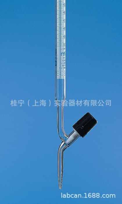 Brand 50ml Acid-Base Burette, Straight Drop Type, Ordinary Transparent Burette