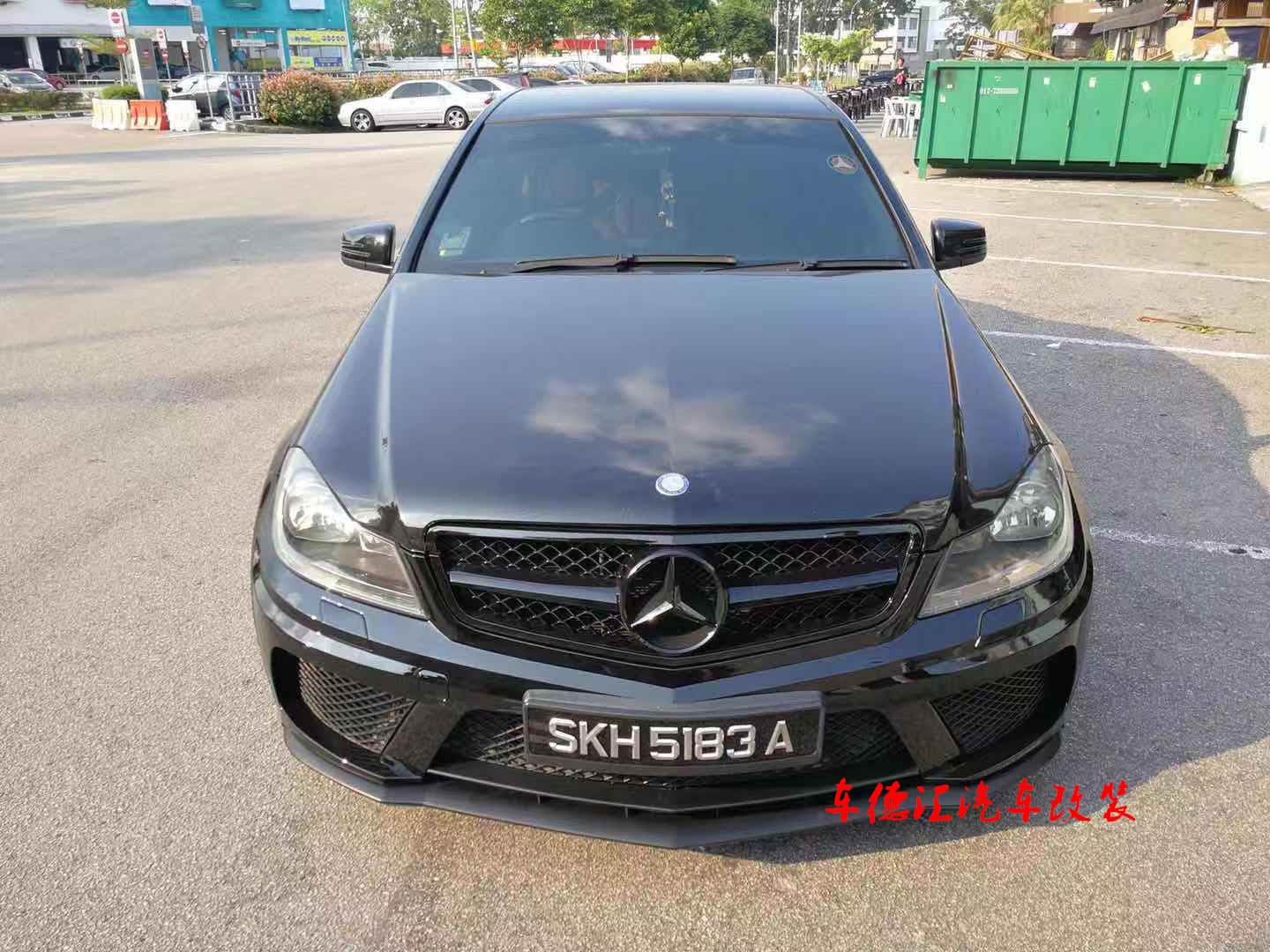 Mercedes-Benz Old C-Class W204 BS Wide Body Kit C200 C180 C260 Modified Hood Exhaust Tip
