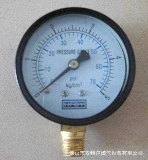 Foshan Antel long-term supply 5kg pressure gauge 1-76PSI gas pressure gauge thread