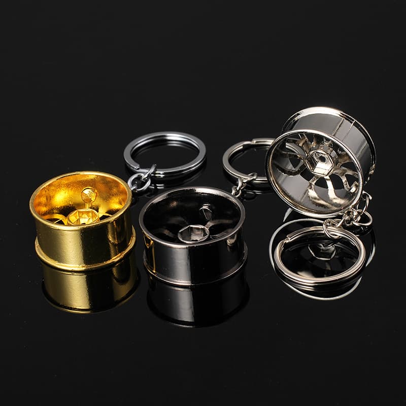 AliExpress Zinc Alloy Car Accessory Keychain Wheel Hub Key Pendant 4S Store Event Small Gift Giveaway