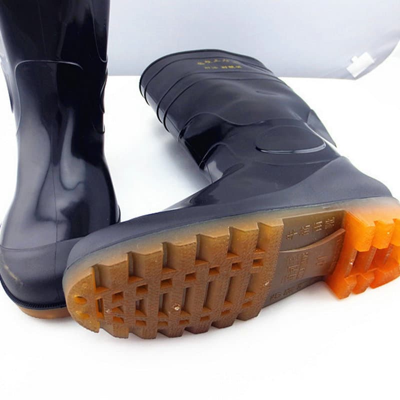 Acid, Alkali, and Oil Resistant High-Top Work Rain Boots Rubber Boots with TPR Sole Labor Protection Shoes, Bulk Discounts Available