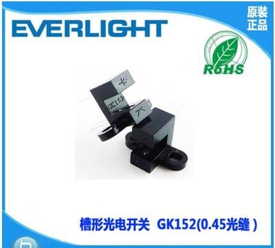Original Everlight GK152 Photoelectric Switch Slot-Type Optocoupler GK152 Infrared Sensor Switch Light Gap 0.45cm