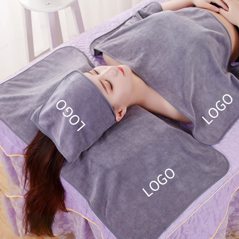 Barber Towel High-Fine Microfiber Salon Towel Set with Velvet Hair Wrap, Non-Shedding, Wholesale