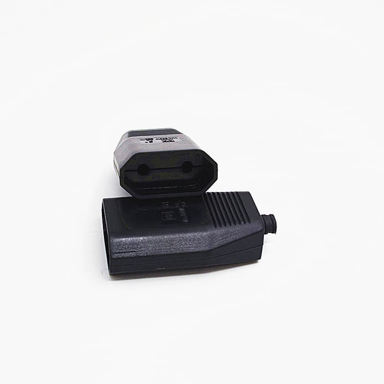 EU Standard European 4.0 Hole Female Connector Socket Detachable Rebuildable Power Extension Cord Plug