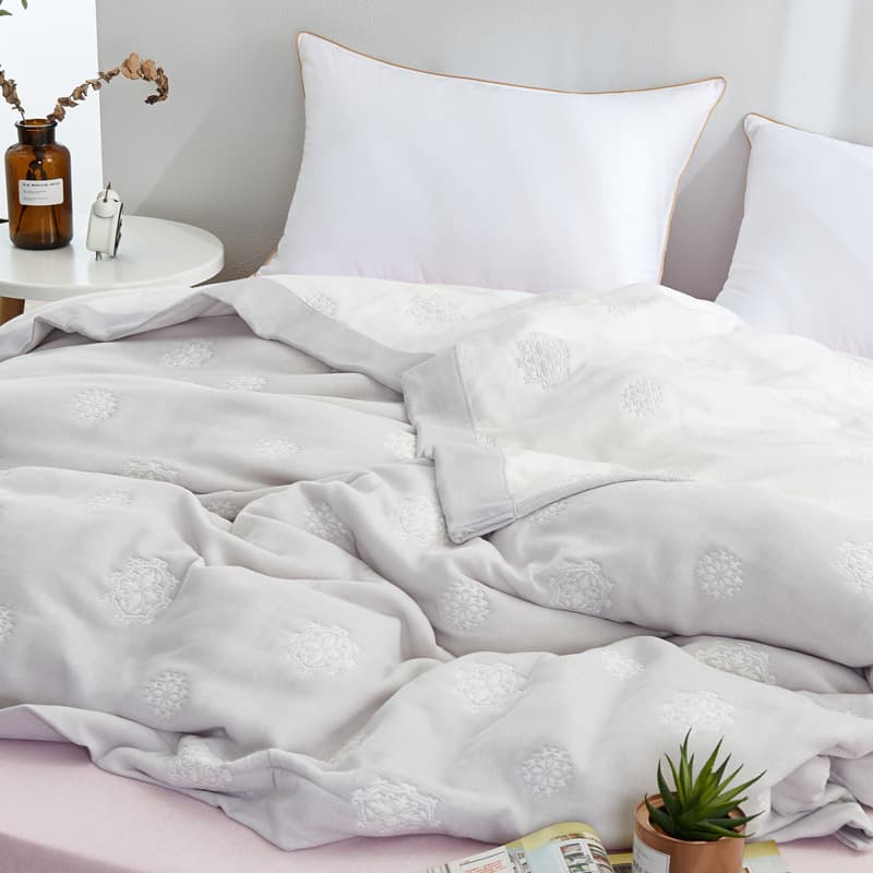 All-cotton eight-layer gauze towel blanket breathable summer cool quilt machine washable sheet double bed pure cotton leisure throw