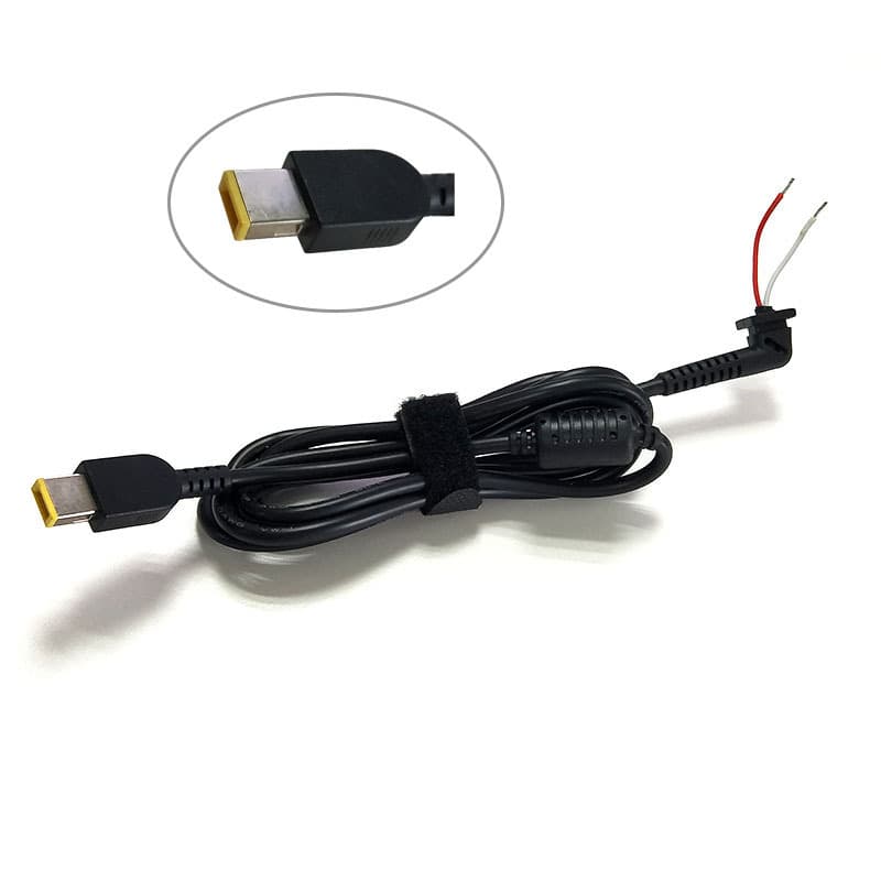 Laptop Power DC Cable USB Lenovo Square Tip with Ferrite Core for Lenovo IBM 1.8m