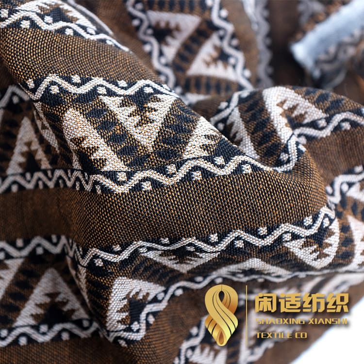 Jacquard color woven fabric processing with scientific management, hundreds of machines for high output, custom designs and samples accepted.