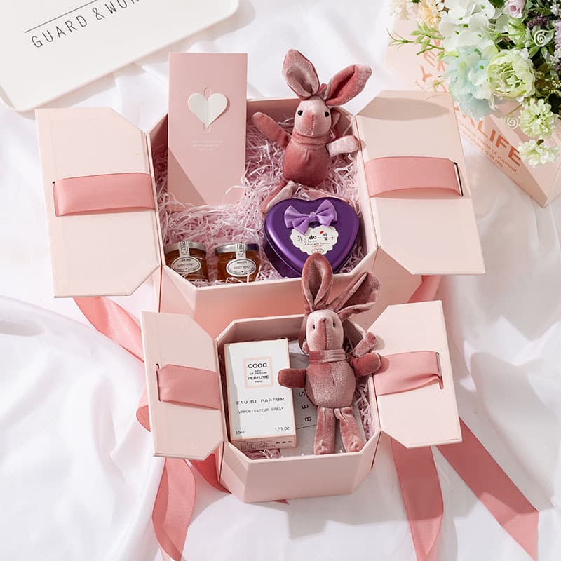 Creative Octagonal Gift Box Empty Box Gift Packaging Box Business Wedding Favor Lipstick Fragrance Gift Box