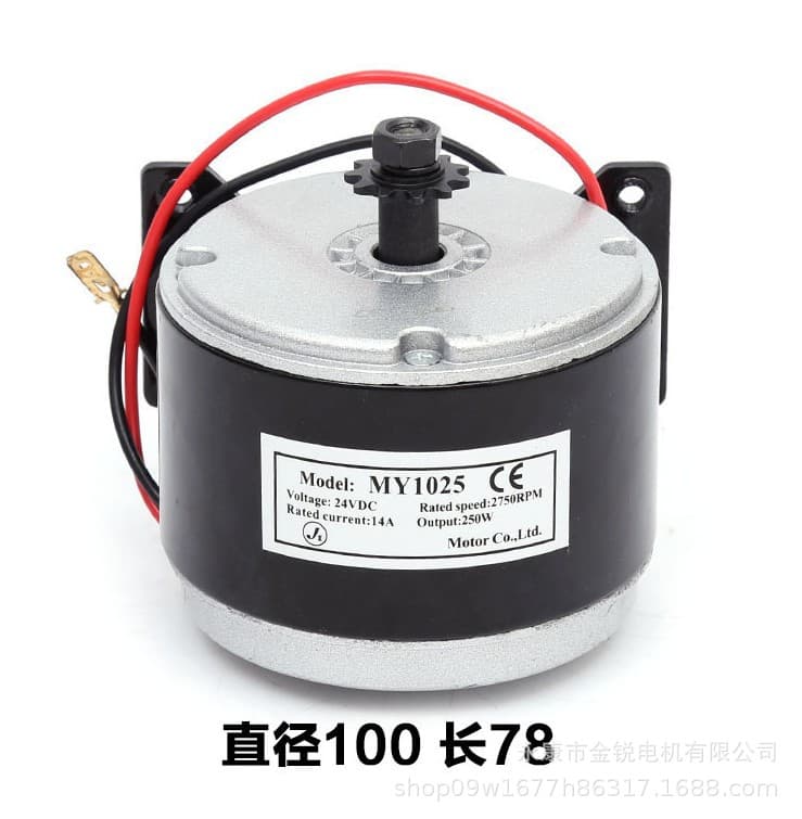 Direct Sales from Manufacturer: Lingying MY1025 Model 24V250W Little Dolphin Brushed Electric Vehicle High-Speed Motor/Motor