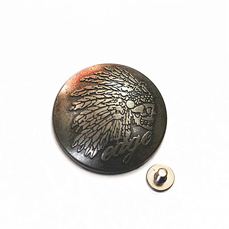 Factory Direct 29mm Wheel Head Purse Buckle Screw Decorative Buckle Vintage Genuine Leather Bag Keychain Luggage Accessories