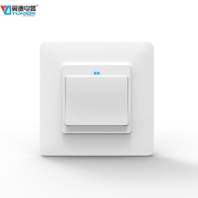 Yide New European Standard WiFi Smart Wall Switch EU Single Control Wall Switch European Style Button Switch