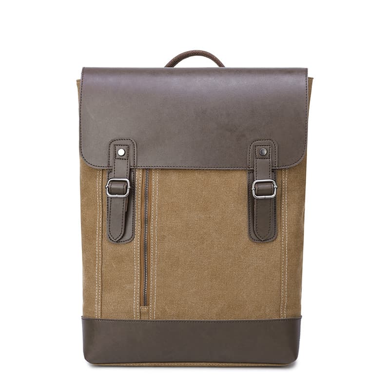 Custom Fashion Canvas Backpack OEM Bag Custom Logo Leather Guangzhou Computer Backpack Manufacturer